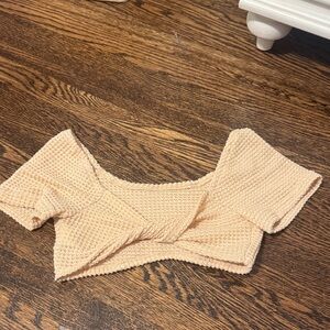 3/$15 SHEIN Tie Front Crop Top